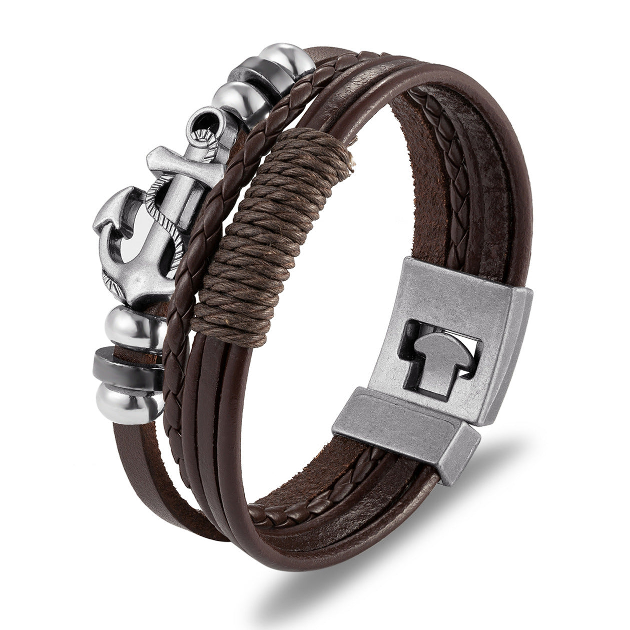 Leather Bracelet Multi-Layer Suit Nautical Bracelet