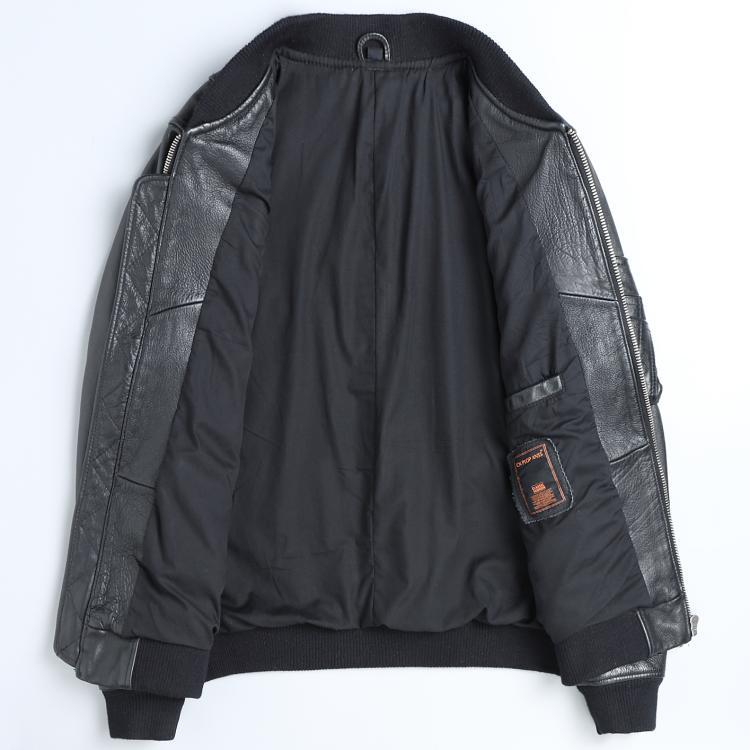 Handmade New Black Leather Leather Men's Baseball Uniform Short