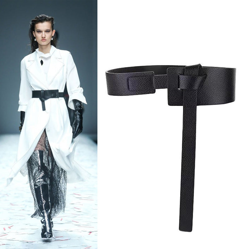 Women's leather belt