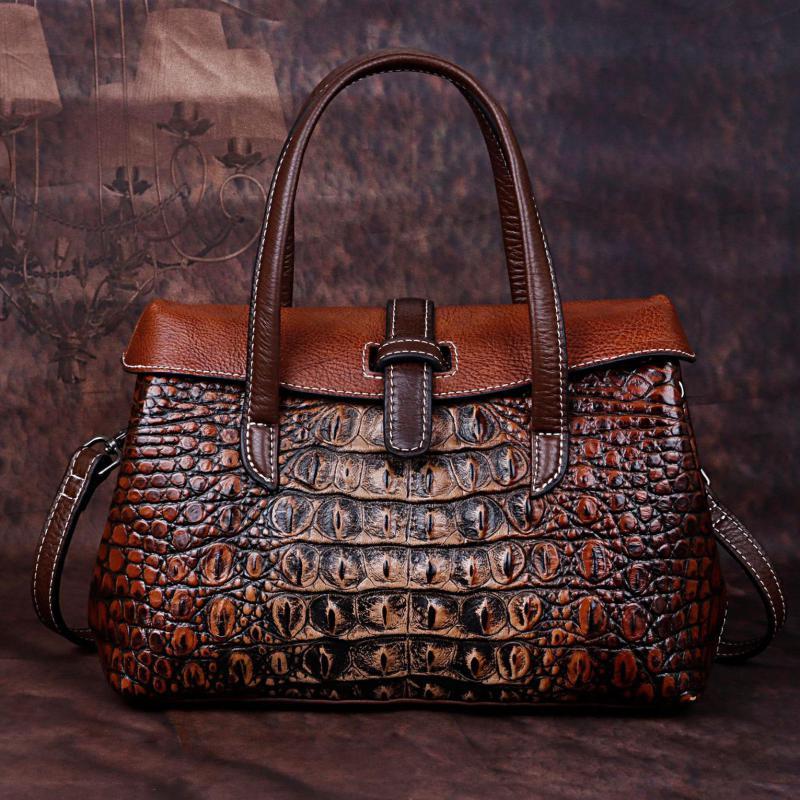 One Shoulder Messenger real leather bag