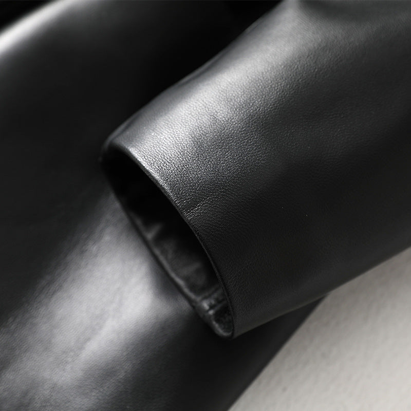 Handmade Real Leather Fashion Jacket Blazer For Women