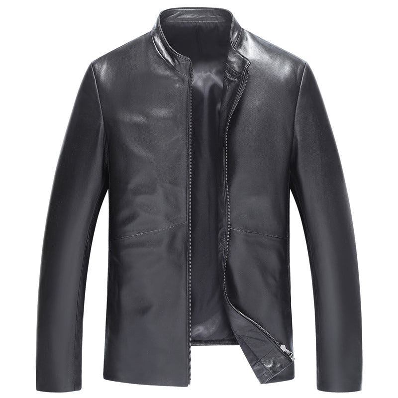 Handmade Men's Haining Sheep Leather Coat