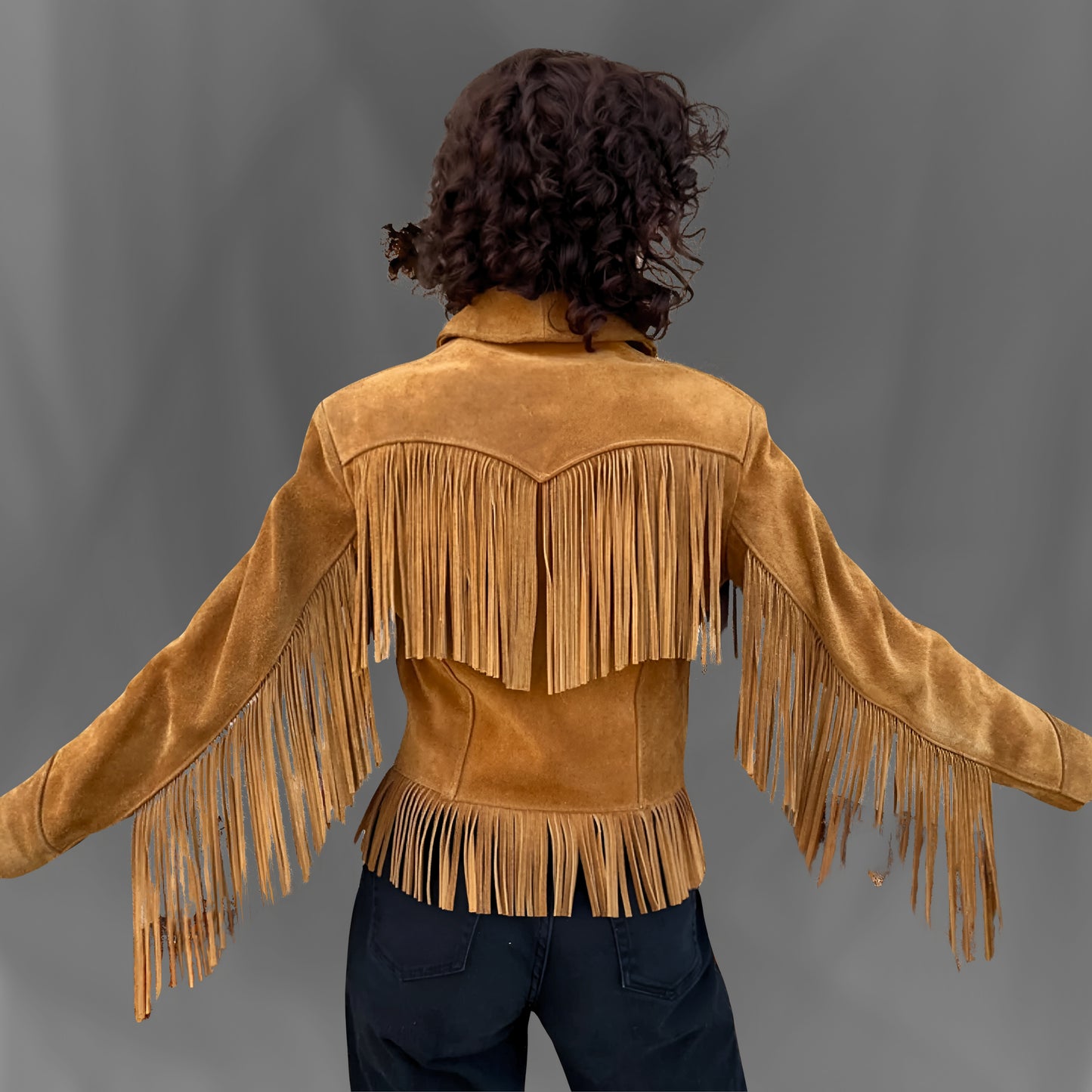 Handmade Retro Vintage Style Rodeo 70s Brown Suede Fringe Leather Jacket – Vintage Western Cowgirl Coat for Women | Boho Chic Outerwear
