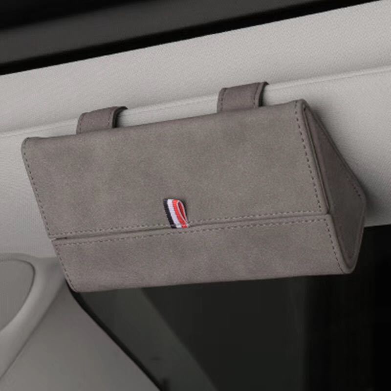 Car Glasses Case Genuine Leather Sunglasses
