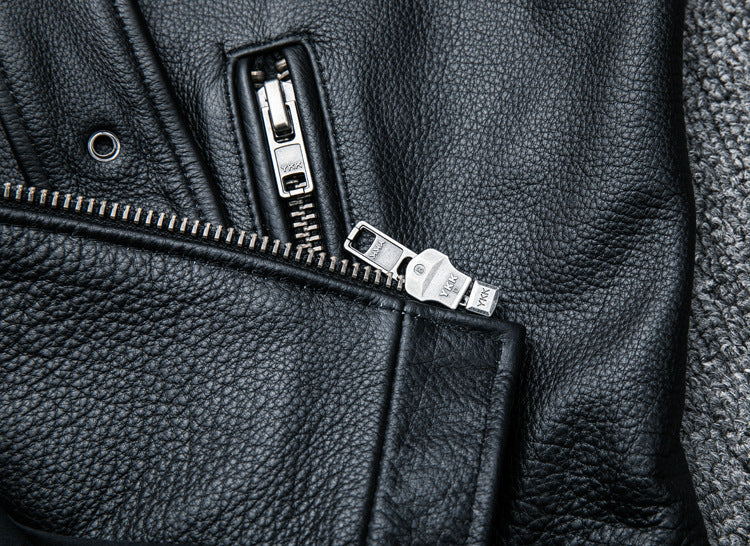 Handmade Pure Cowhide Biker's Leather Jacket