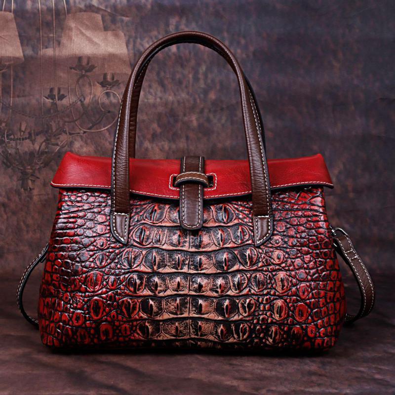 One Shoulder Messenger real leather bag
