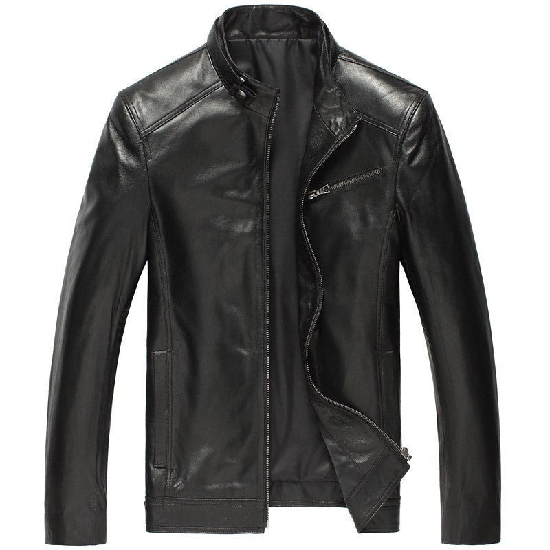 Handmade Men's leather jacket real leather coat
