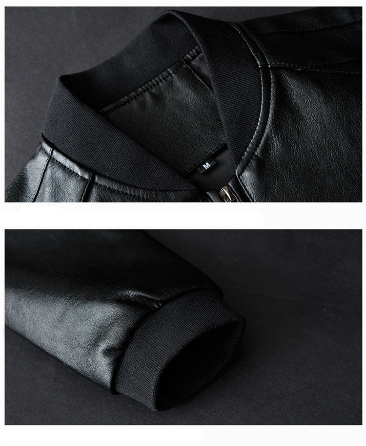 Handmade Korean Style Handsome Slim Plus Size Motorcycle Suit