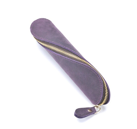 Vintage leather pencil case