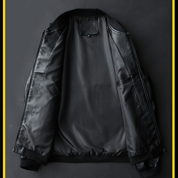 Handmade Korean Style Handsome Slim Plus Size Motorcycle Suit