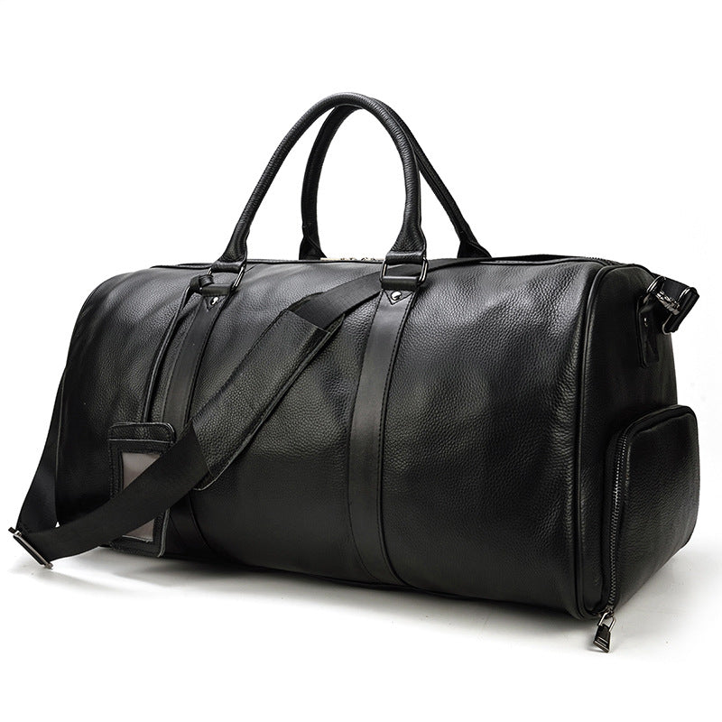 Large Capacity Leather Business Travel Bag