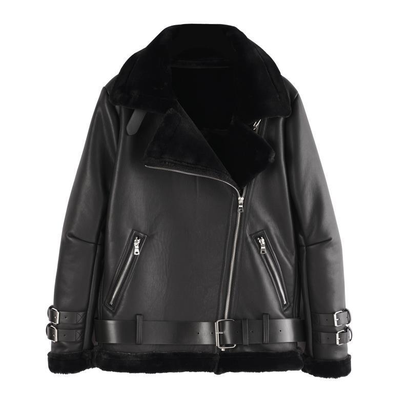Handmade Winter Leather Motorcycle Jacket