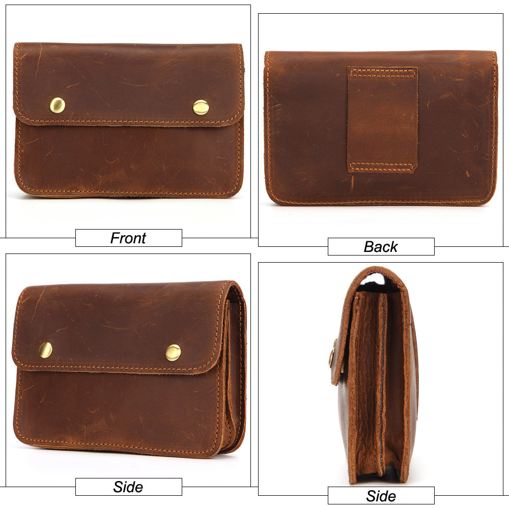 leather leisure multifunctional belt bag
