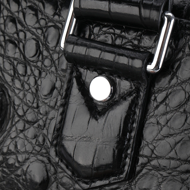 Genuine Leather Crocodile Leather Luggage Bag Outdoor Travel Large Handbag