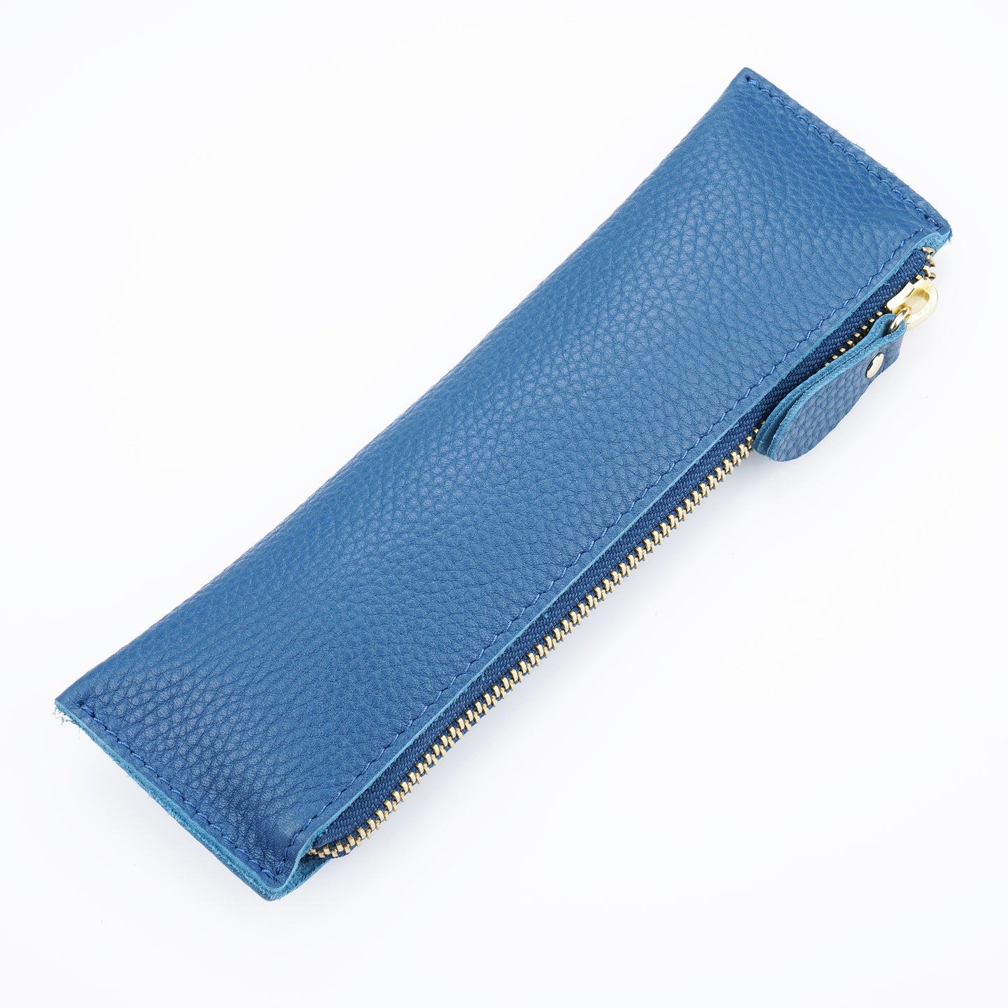 Large capacity leather pencil case