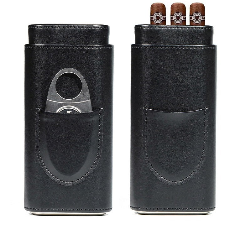 Cigar Case Portable Cigarette Case Leather Case