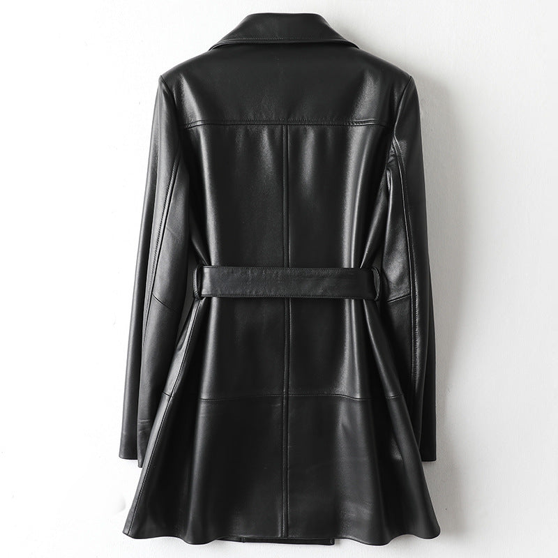 Handmade Real Leather Fashion Jacket Blazer For Women