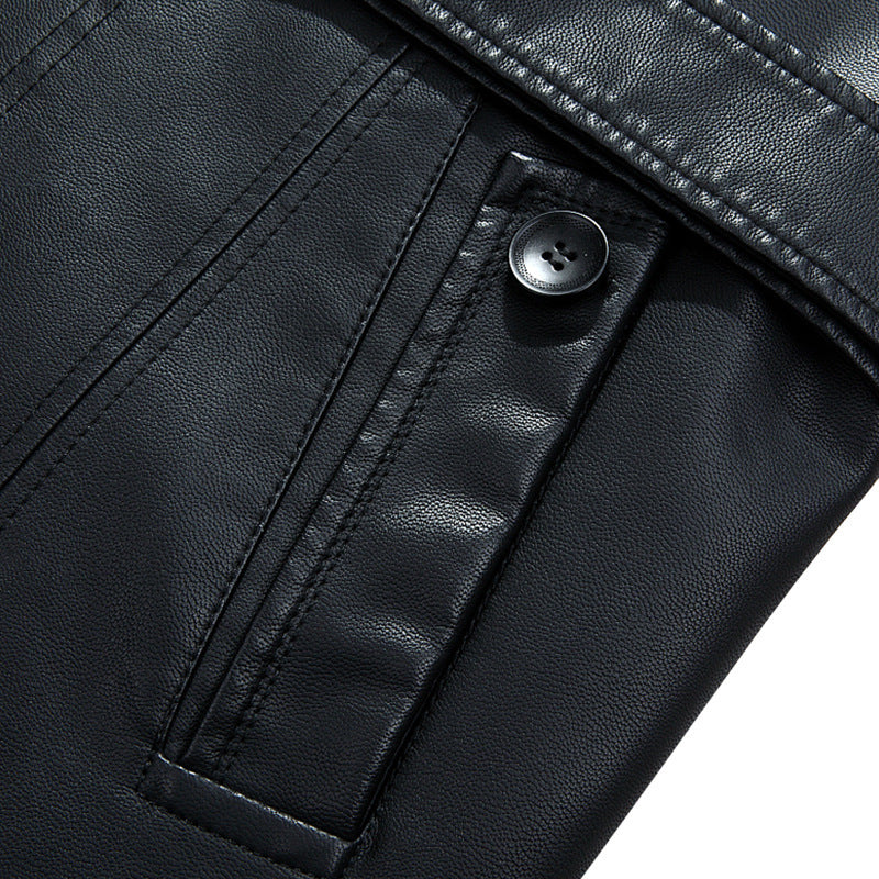 Handmade Men's leather coat Real Leather Long Coat