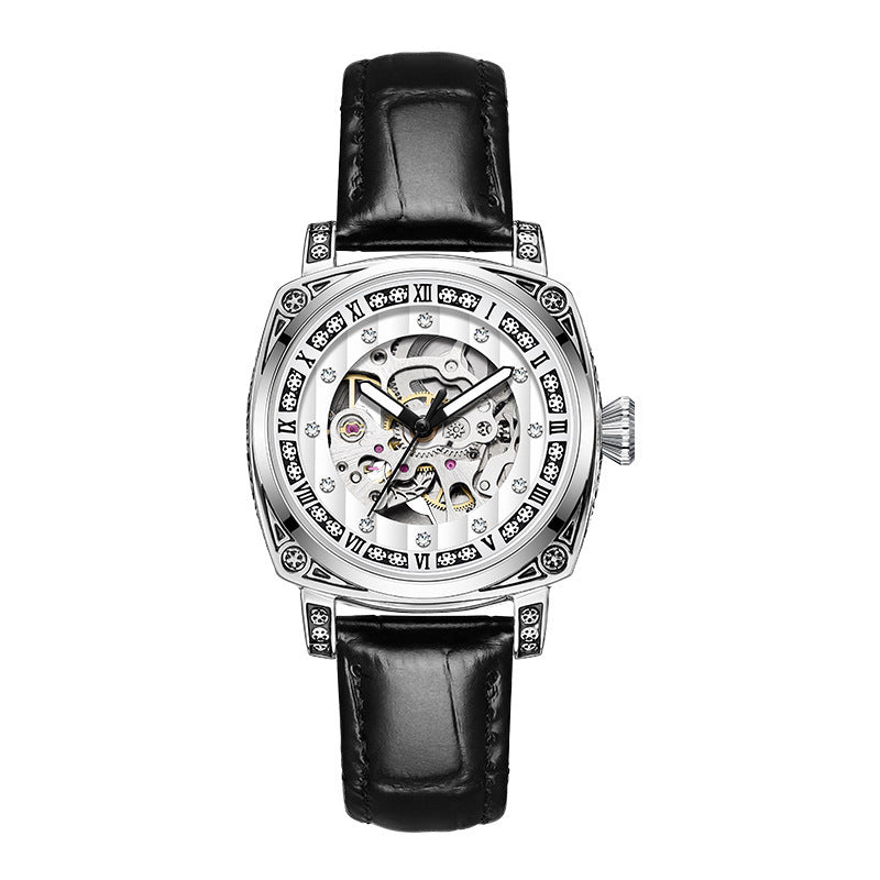 Leather Belt Watch Needles Luminous Waterproof Watches