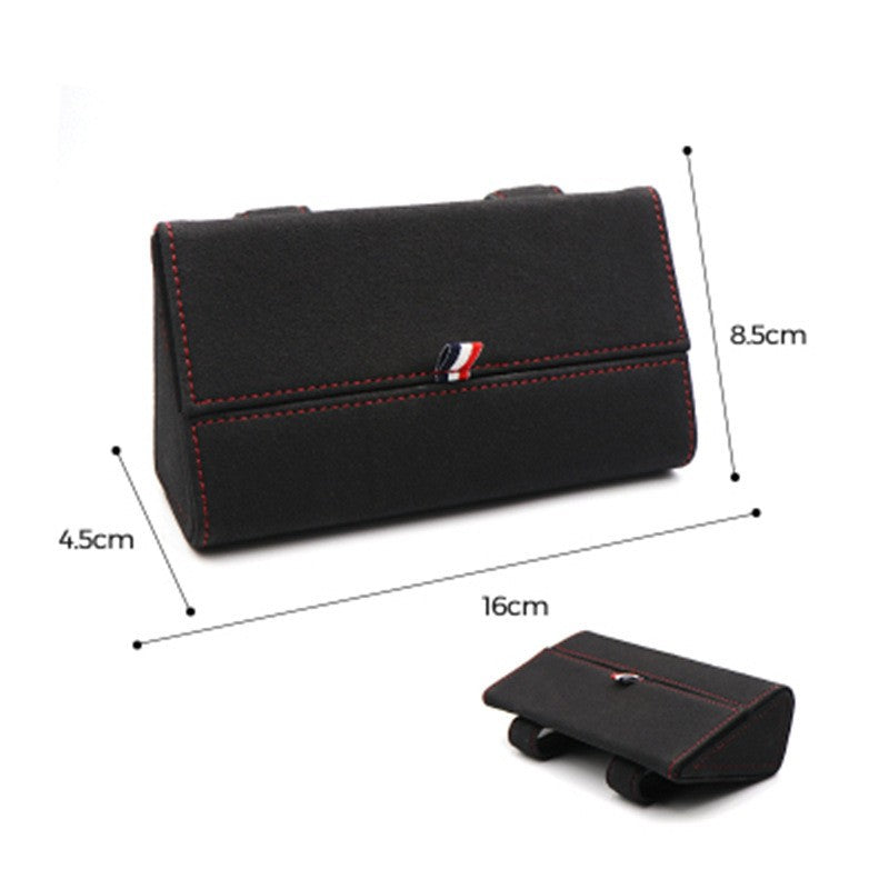 Car Glasses Case Genuine Leather Sunglasses