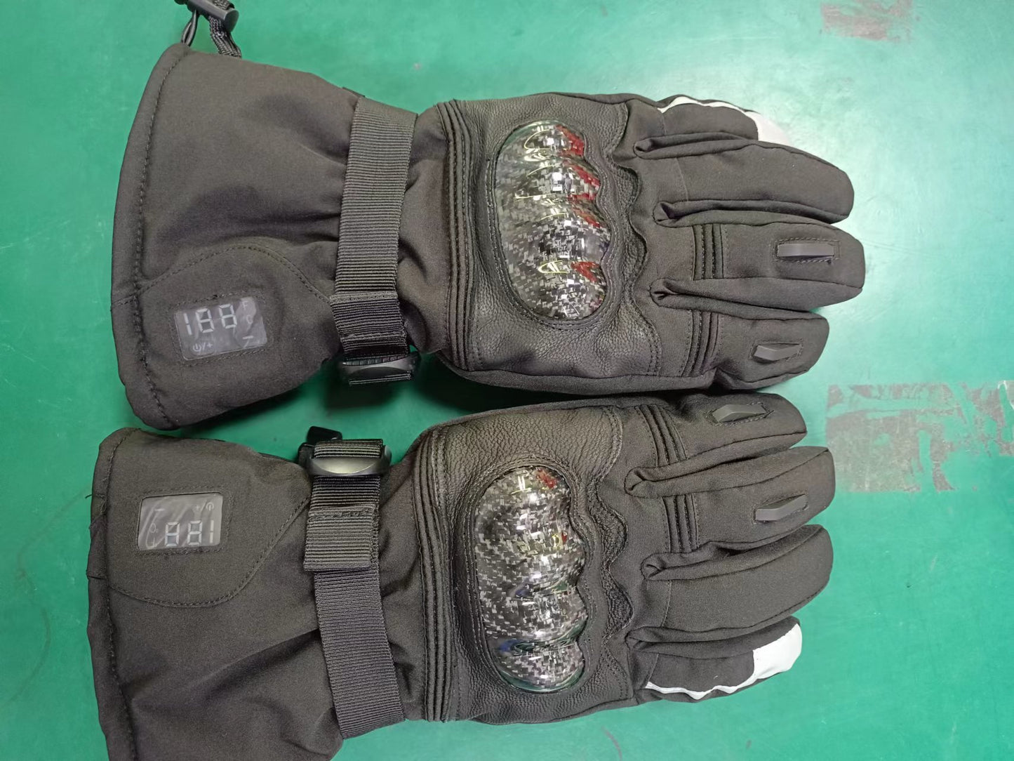 Real Leather Heating Gloves For Outdoor Riding And Skiing