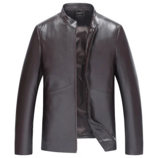 Handmade Men's Haining Sheep Leather Coat