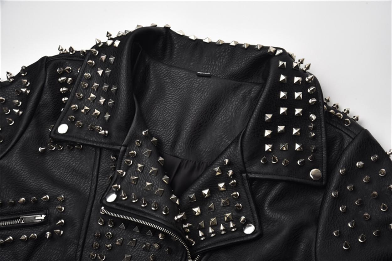 Handmade Rock Heavy Studs Stylish Punk Jacket