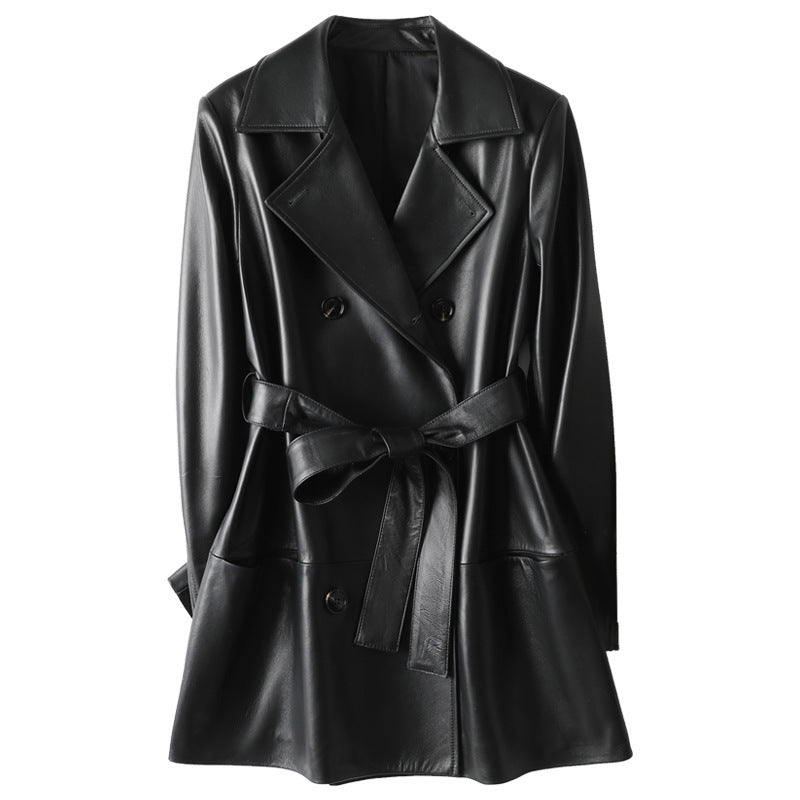 Handmade Real Leather Fashion Jacket Blazer For Women
