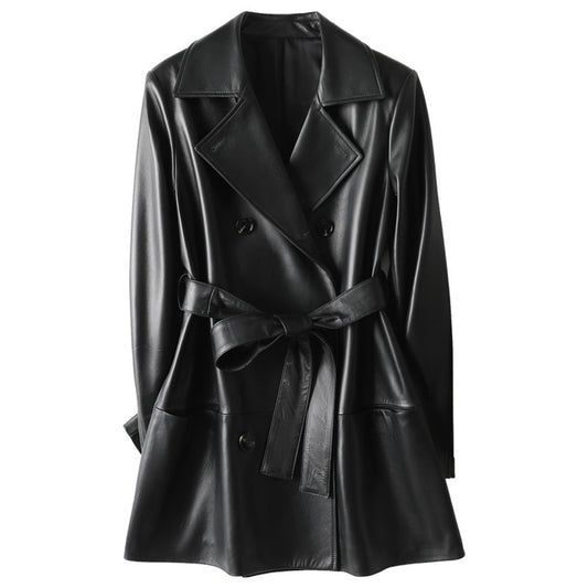 Handmade Real Leather Fashion Jacket Blazer For Women