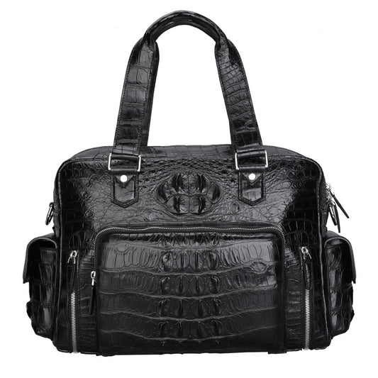 Genuine Leather Crocodile Leather Luggage Bag Outdoor Travel Large Handbag