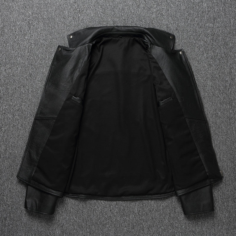 Handmade Youth Motorcycle Leather Men's Distressed Jacket