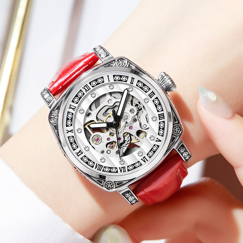 Leather Belt Watch Needles Luminous Waterproof Watches