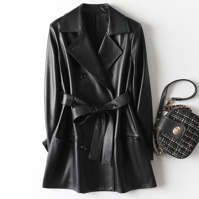 Handmade Real Leather Fashion Jacket Blazer For Women