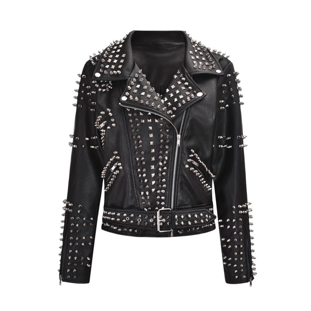 Handmade Rock Heavy Studs Stylish Punk Jacket